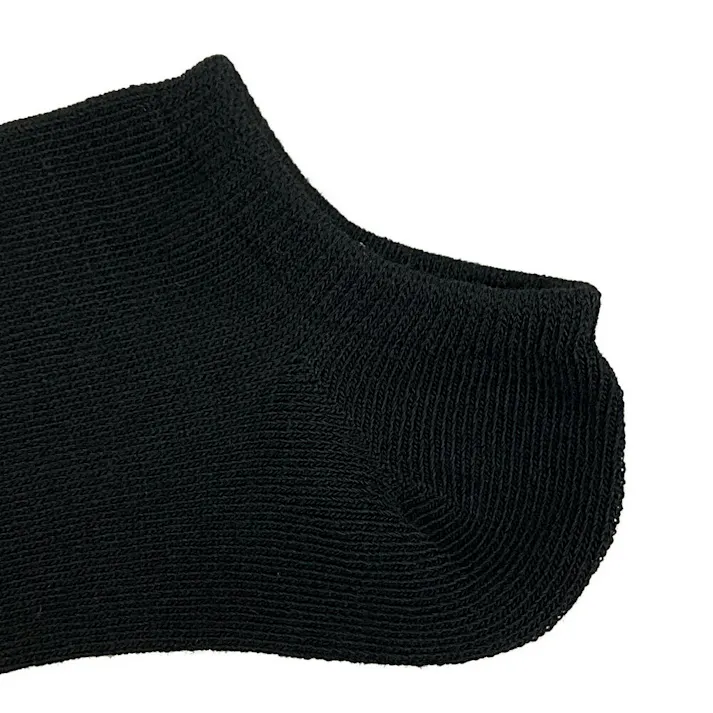 婦人ソックス ショートソックス 黒 3足組 23-25cm