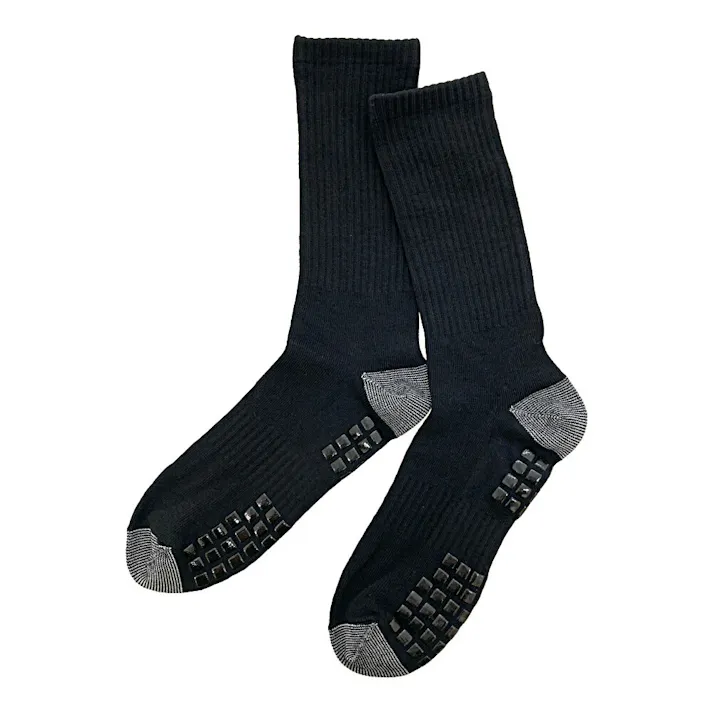 暖極無双 吸湿発熱補強ソックス 先丸 滑り止め付き 25.0cm-27.0cm 2足組