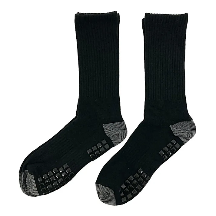 暖極無双 吸湿発熱補強ソックス 先丸 滑り止め付き 25.0cm-27.0cm 2足組