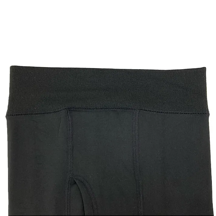 毛布みたいな温かさ しっかり防寒 メンズタイツ 前あき 黒 L