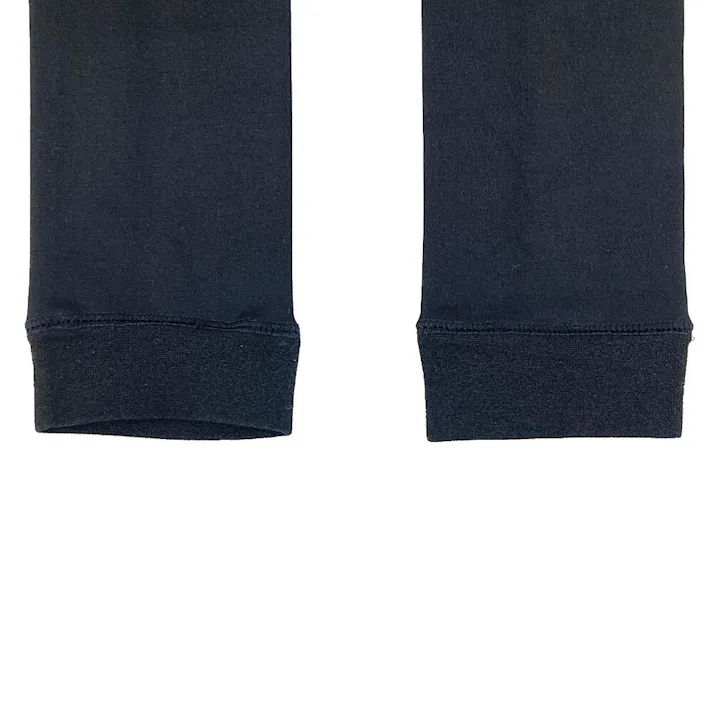 毛布みたいな温かさ しっかり防寒 メンズタイツ 前あき 黒 L