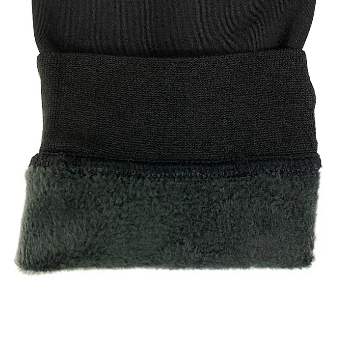 毛布みたいな温かさ しっかり防寒 メンズタイツ 前あき 黒 L