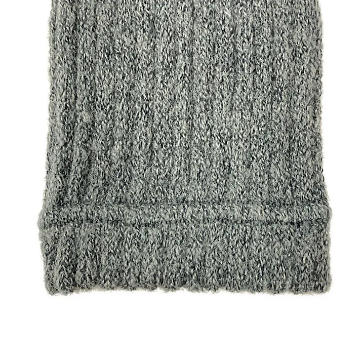 もちふわモヘアタッチ アームウォーマー チャコールグレー フリーサイズ