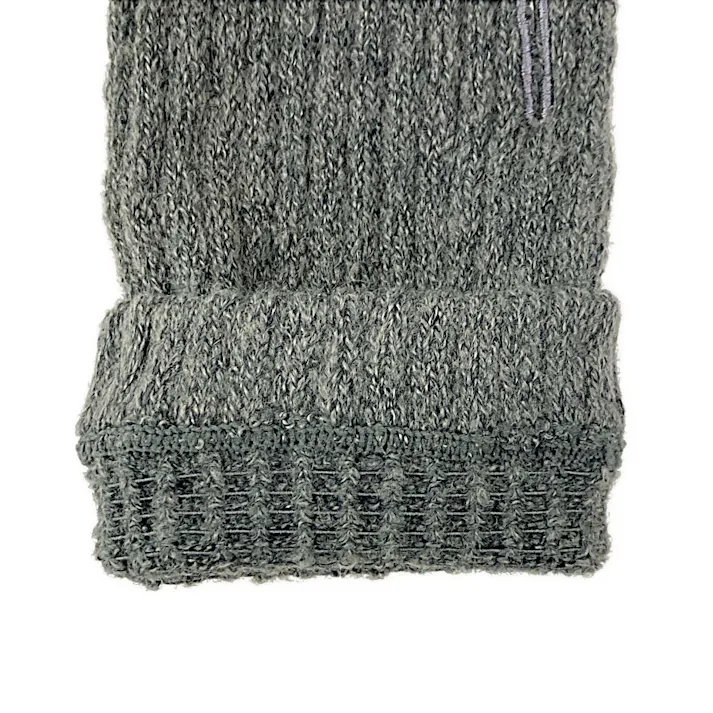 もちふわモヘアタッチ アームウォーマー チャコールグレー フリーサイズ