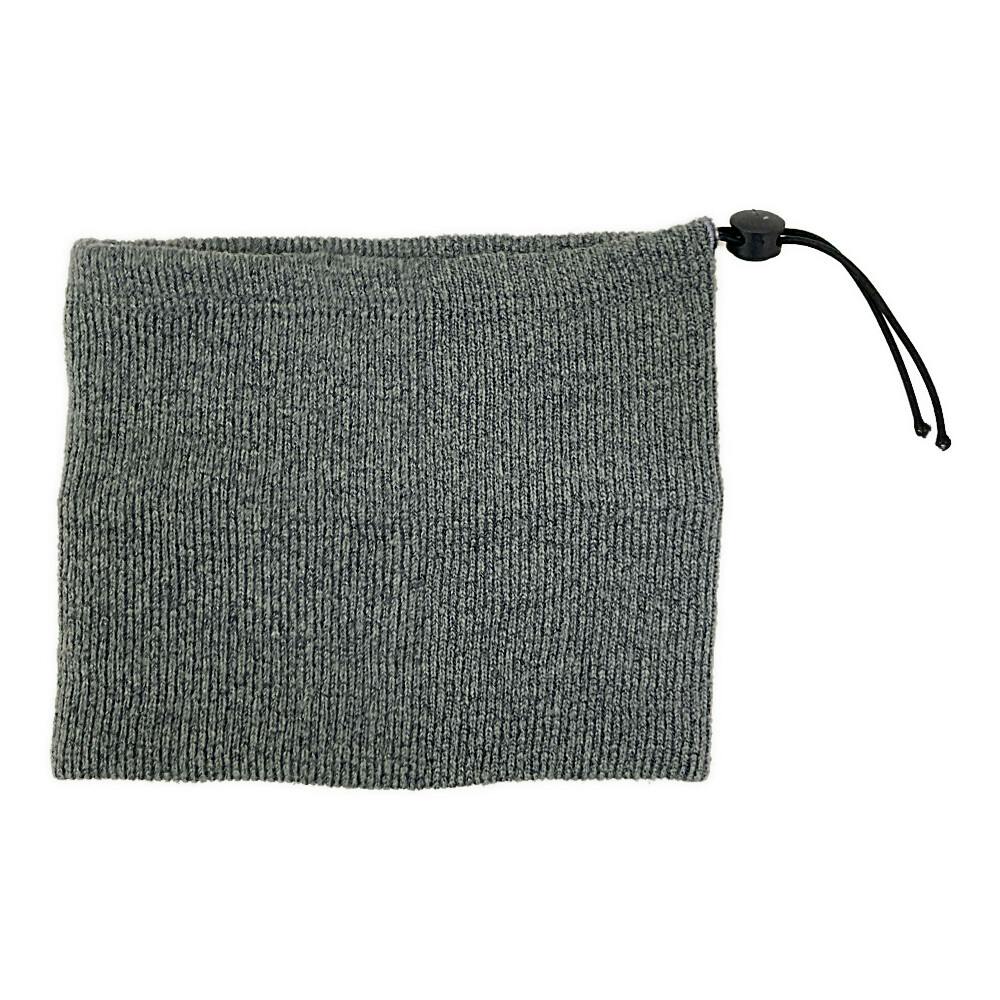 もちふわモヘアタッチ ネックウォーマー チャコールグレー