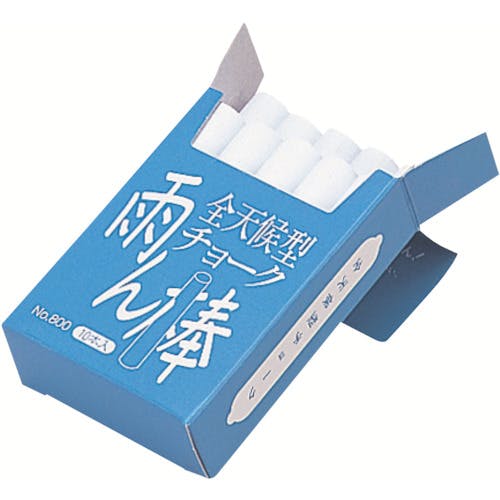 マイゾックス 全天候型チョーク雨ん棒 白 10本入<C801> C801 建築用チョーク マイゾックス 全天候型チョーク雨ん棒 白 10本入<C801> C801 建築用チョーク