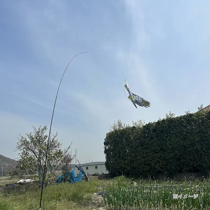 反射シート付カイト鷹 黒鷹