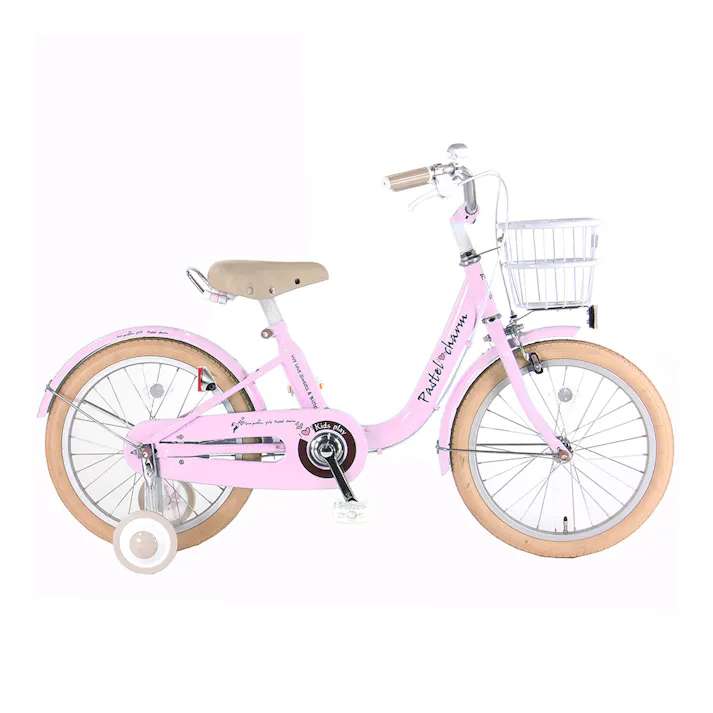 【自転車】パステルチャーム4 18インチ マカロンピンク