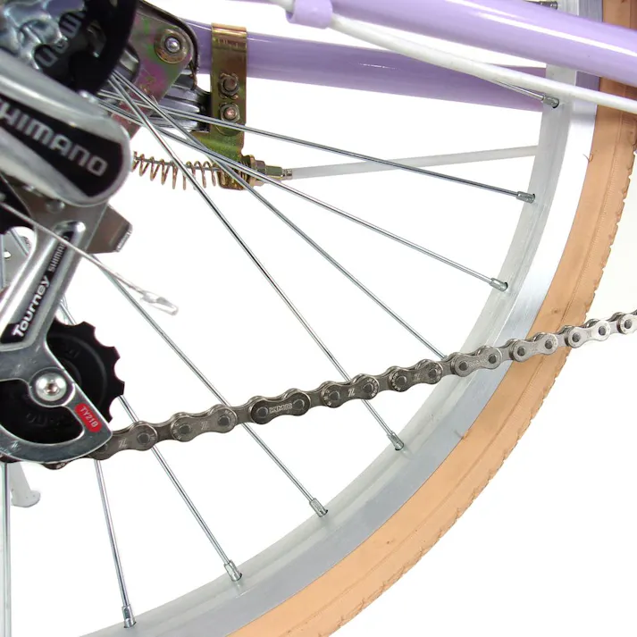 【自転車】ブルックリン 6S 22インチ 外装6段 パープル