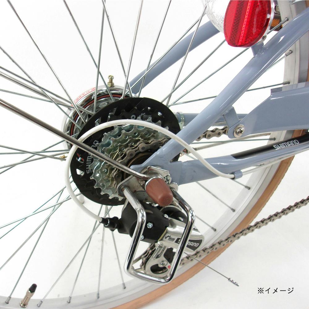 自転車】ブルックリン 22インチ 外装6段変速 6S パープル | 子供