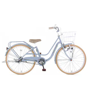 【自転車】パステルチャーム4 22インチ スカイブルー