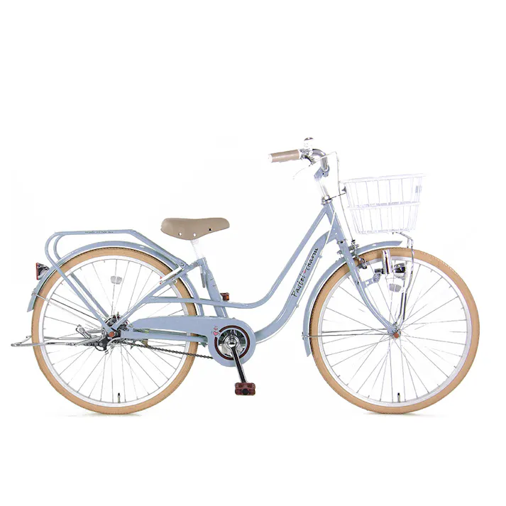 【自転車】パステルチャーム4 22インチ スカイブルー