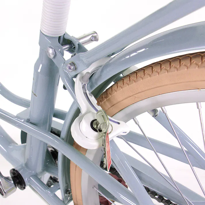 【自転車】パステルチャーム4 22インチ スカイブルー