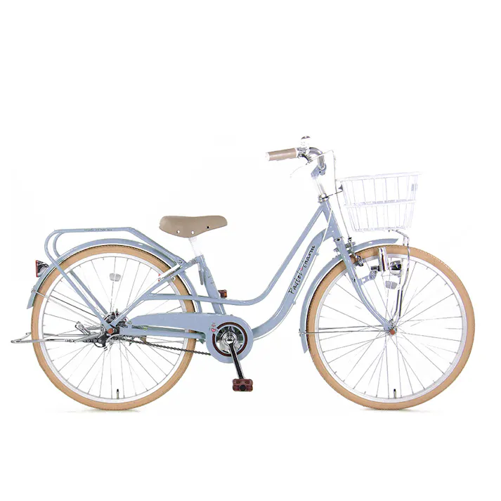 【自転車】パステルチャーム4 22インチ スカイブルー