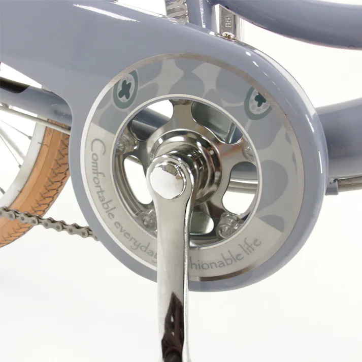 【自転車】ブルックリン 24インチ 外装6段変速 ブルーグレー