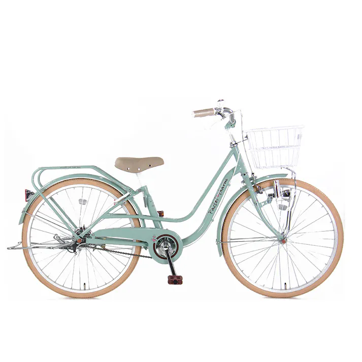 【自転車】パステルチャーム4 24インチ メロングリーン
