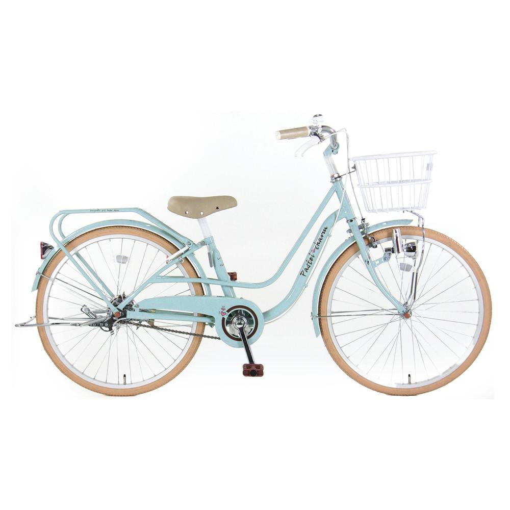 自転車】パステルチャーム4 24インチ マカロンブルー | 子供用自転車
