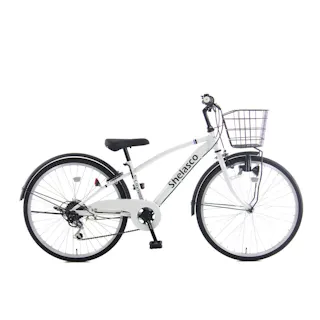 【自転車】子供車 シェラスコG6 24インチ 外装6段 ホワイト