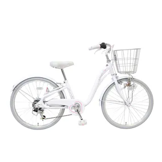 【自転車】26年モデル ルナハート 24インチ 外装6段 G6 ホワイト