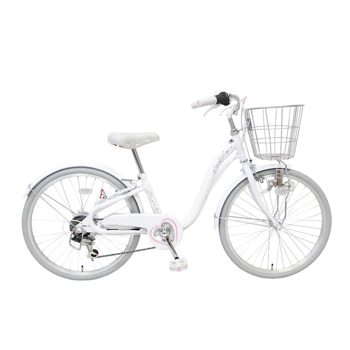 【自転車】26年モデル ルナハート 24インチ 外装6段 G6 ホワイト
