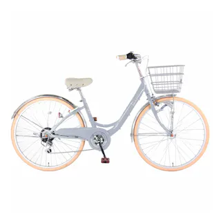 【自転車】ブルックリンB6S 26 外装6段変速 ブルーグレー