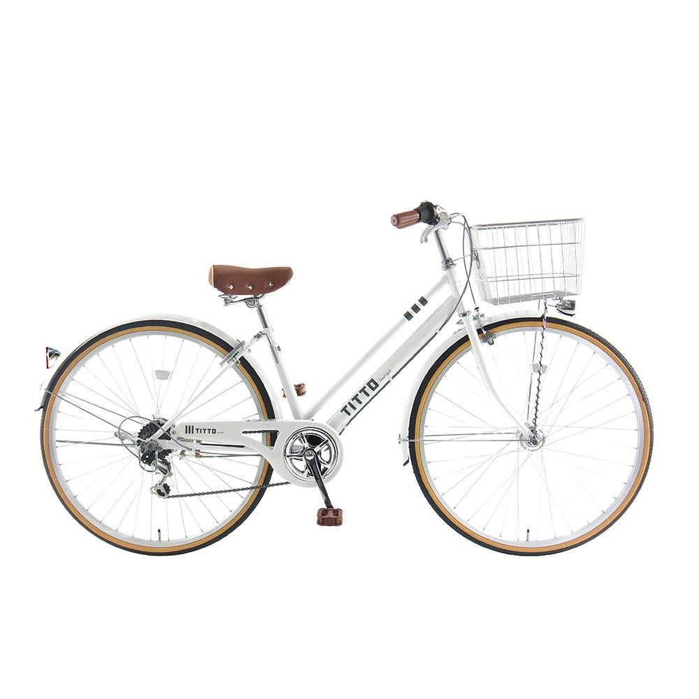 自転車】26年モデル ティトプラス G6 26インチ 外装6段 ホワイト