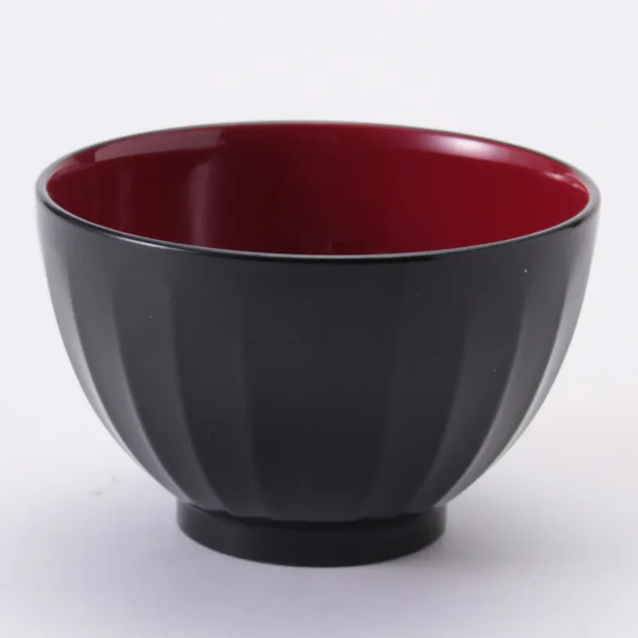 食洗レンジ対応 しのぎ汁椀(黒)