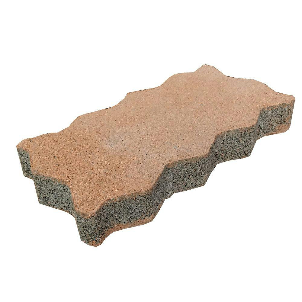 インターロッキング3cm シングルR-1 オレンジ | 庭園資材 通販