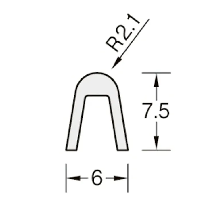 真鍮甲丸レール 1820mm
