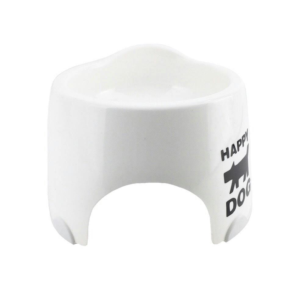 小型犬専用フードボウル すべり止め付き ホワイト ペット食器 小型犬専用フードボウル すべり止め付き ホワイト ペット食器