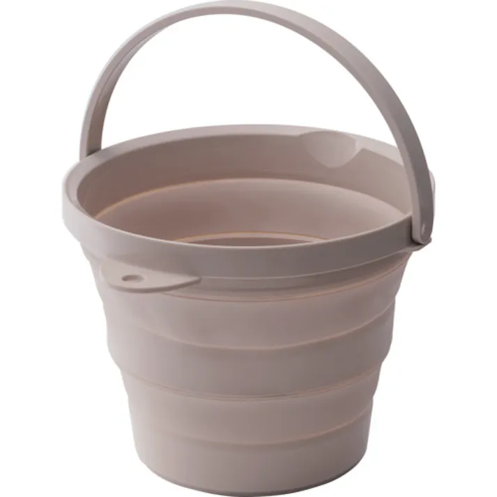 【CAINZ-DASH】伊勢藤 ソフトバケツ8型 ベージュ I614BE【別送品】
