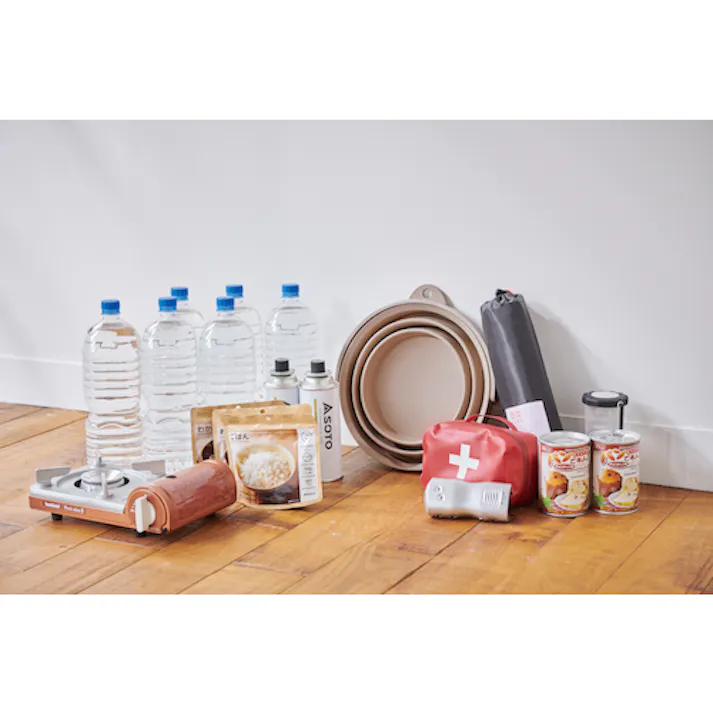 【CAINZ-DASH】伊勢藤 ソフトバケツ8型 ベージュ I614BE【別送品】