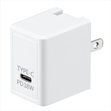 ヤザワ USBアダプター1ポート PD18W ホワイト VFPD18WH