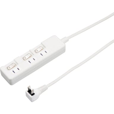 【CAINZ-DASH】ヤザワコーポレーション ３個口節電タップ０．３ｍホワイト【別送品】