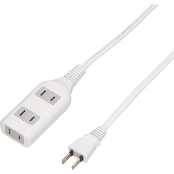 【CAINZ-DASH】ヤザワコーポレーション テーブルタップ3個口1mホワイト HSL301WH【別送品】