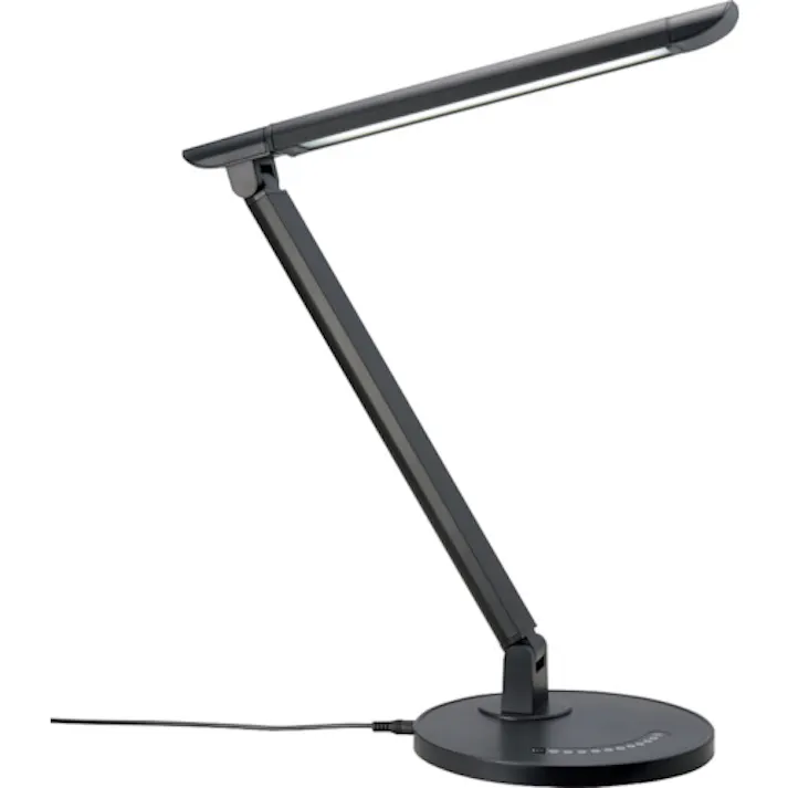 【CAINZ-DASH】ヤザワコーポレーション 調光機能付7W白色LEDスタンドライトBK SDLE07N12BK【別送品】