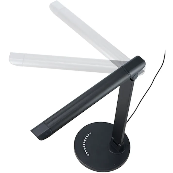 【CAINZ-DASH】ヤザワコーポレーション 調光機能付7W白色LEDスタンドライトBK SDLE07N12BK【別送品】