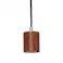 ウッドヌードダクトペンダントライトシリンダー ダークウッド Y07ICLX60X04DW