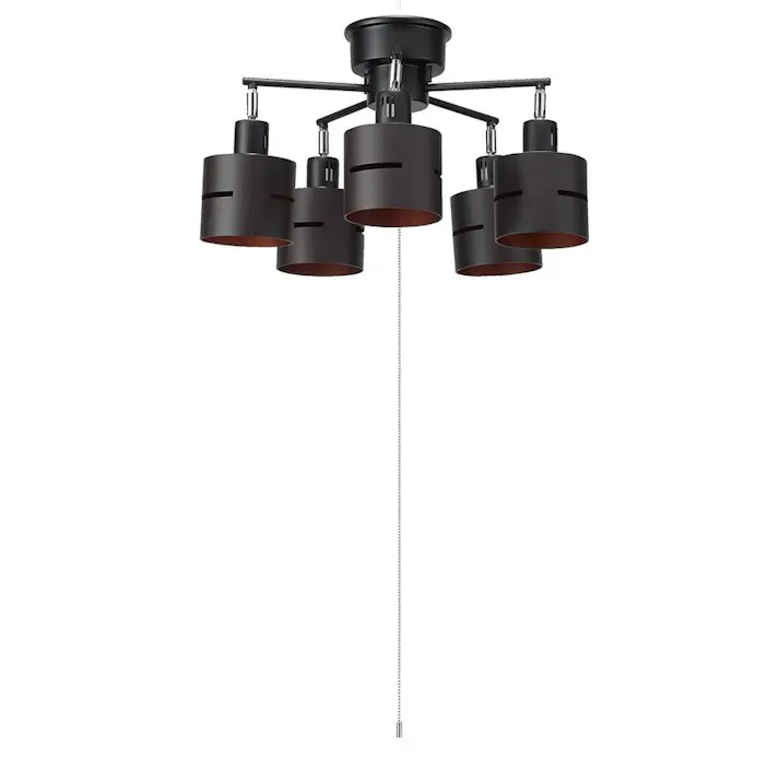 5灯ウッドセードシーリング ダークウッド CEX60X02DW