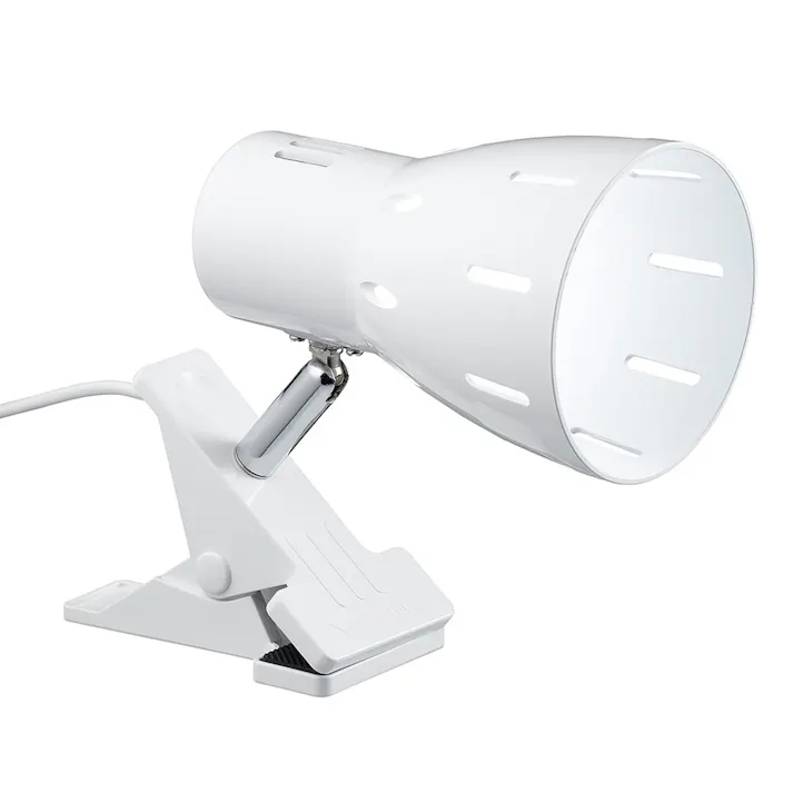 LEDクリップライト ホワイト CLLE06D08WH LED一体型 約260ルーメン 防犯 USBクリップライト コード長約1m 昼光色