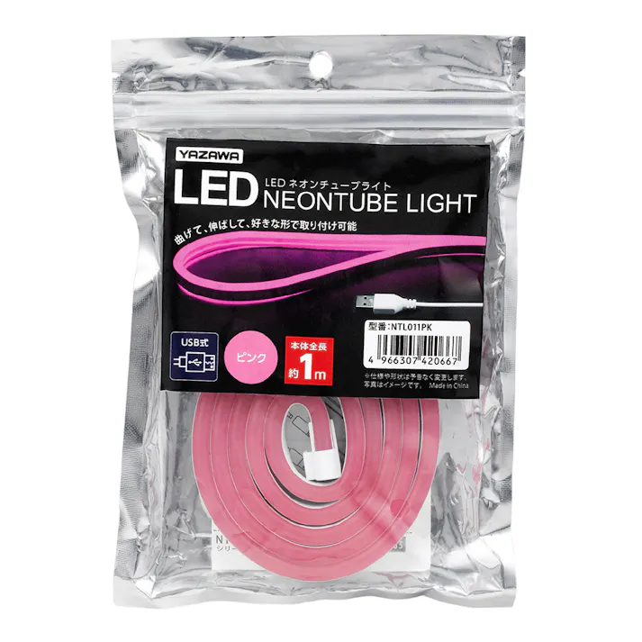 LEDネオンチューブライト ピンク 1m NTL011PK