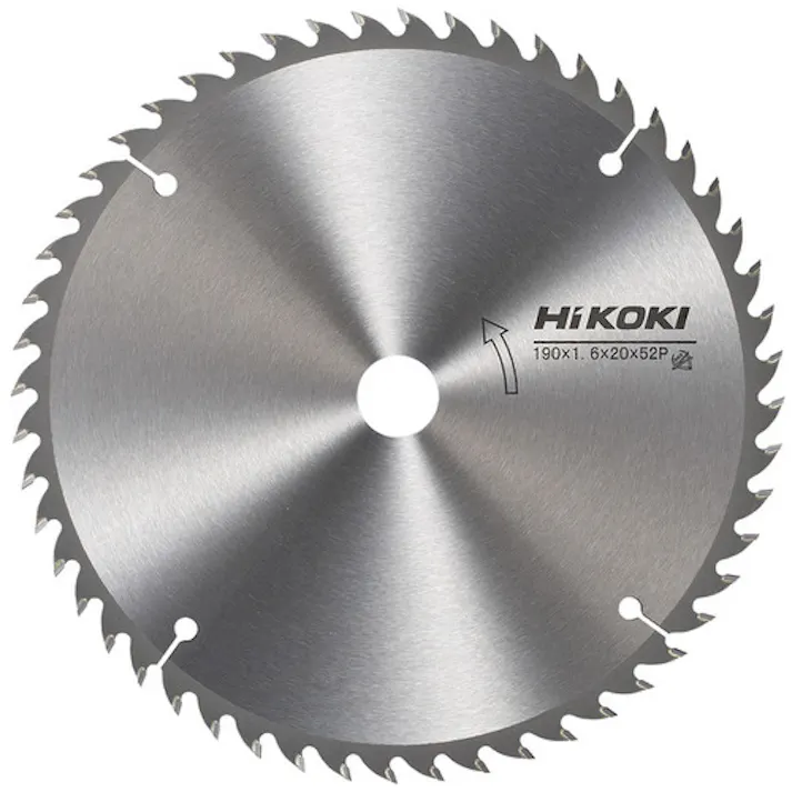 【CAINZ-DASH】工機ホールディングス チップソー(木材用) 190mm×20 52枚刃 0032-0268【別送品】