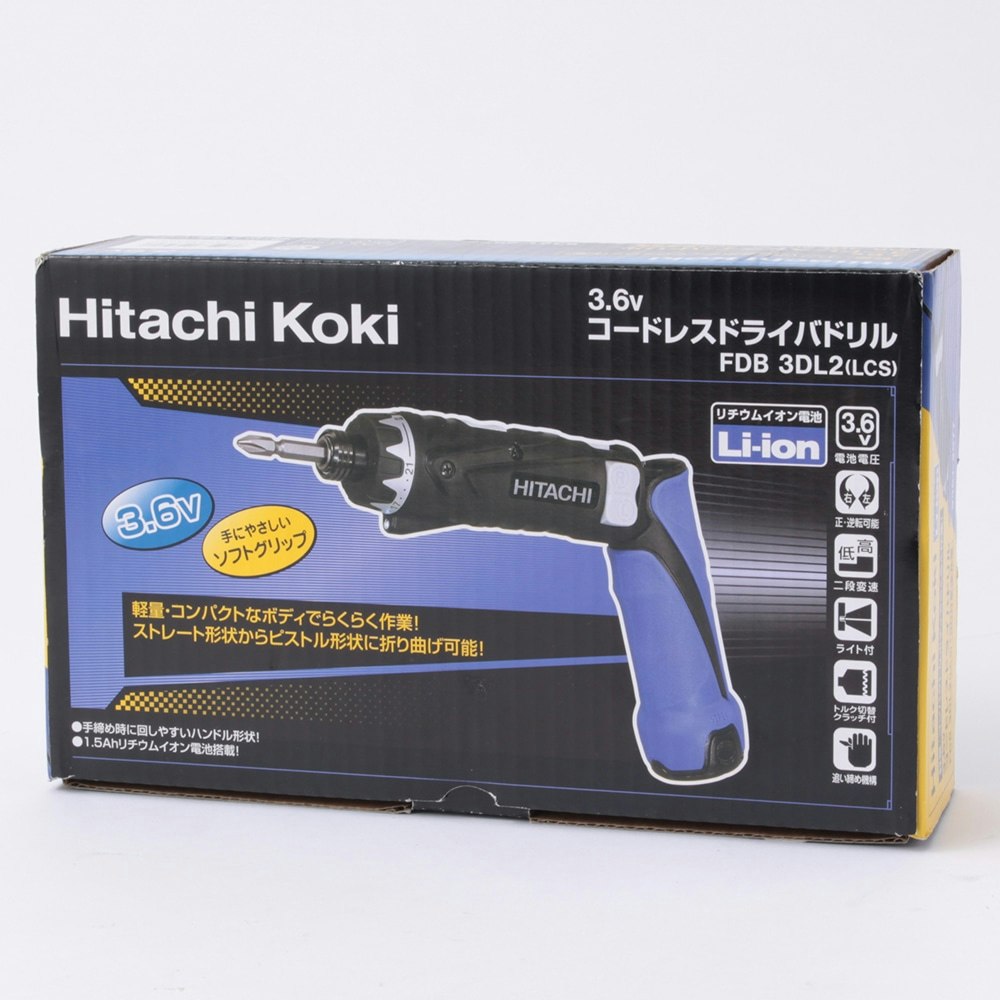 HiKOKI(日立工機) コードレスドライバドリル 3.6V FDB3DL2 電池1個付｜ホームセンター通販【カインズ】