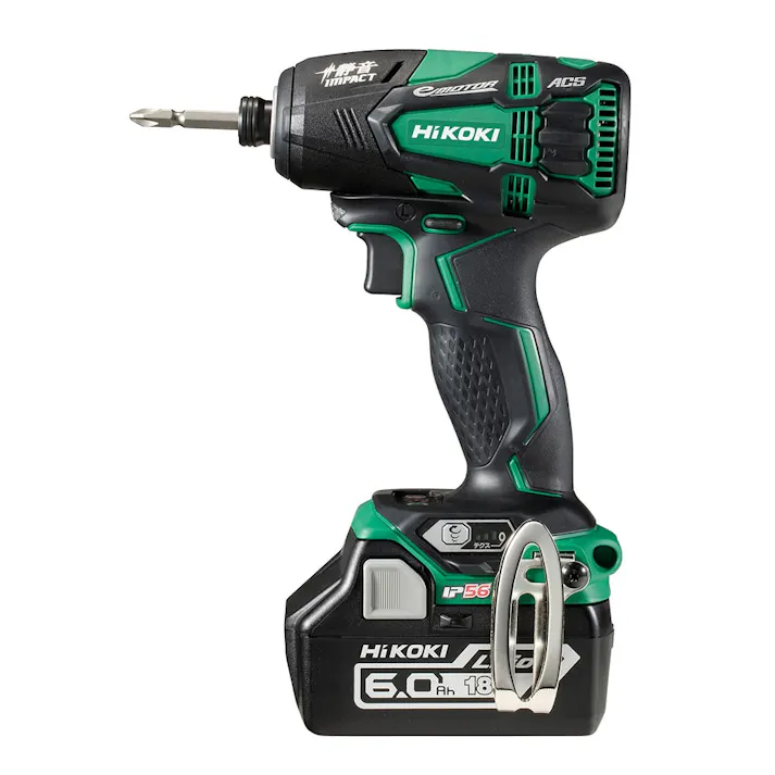 HiKOKI 静音コードレスインパクトドライバ 18VWHP18DBL2(2LYPK) 電池2個付