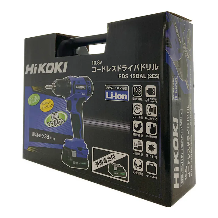 HiKOKI コードレスドライバドリル 10.8V DS12DAL(2ES) 電池2個付