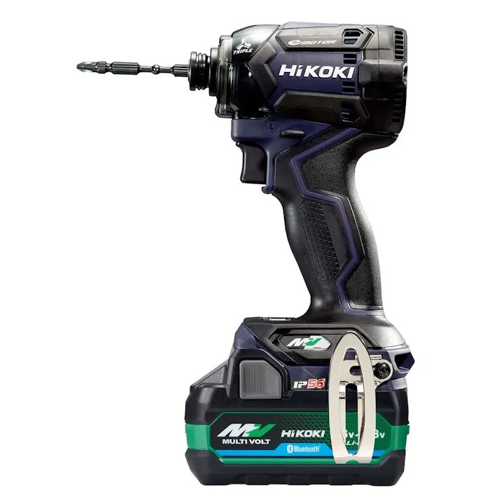 HiKOKI コードレスインパクトドライバ マルチボルト 36V ディープオーシャンブルー WH36DC(2XPDSZ) 電池2個付