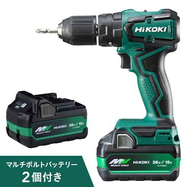 HiKOKI(日立工機) コードレス振動ドライバドリル 18V 18DD(2XCZ) 電池2個付