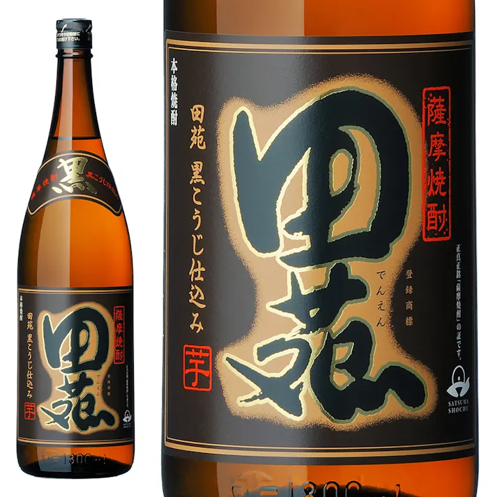 田苑 芋 黒ラベル 25度 1800ml【別送品】