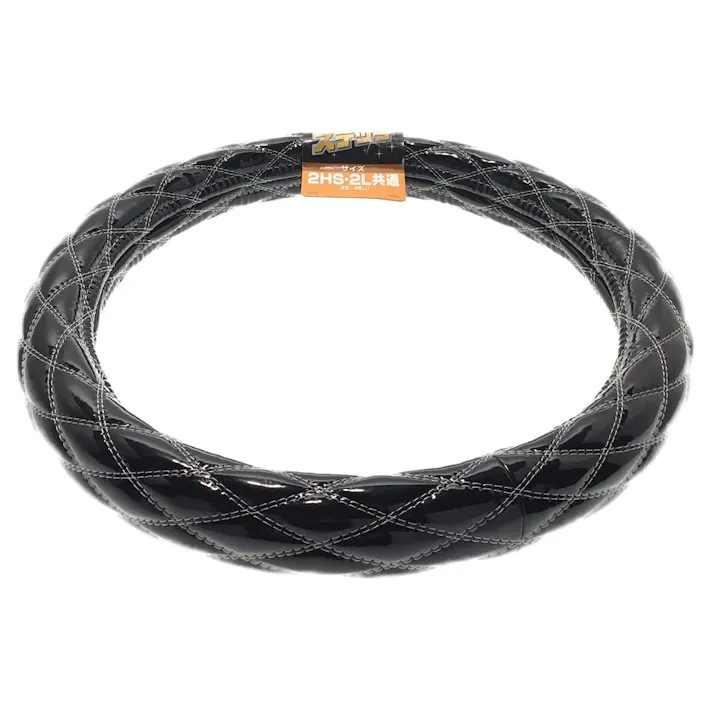 ダブルステッチ ハンドルカバー 2HS/2L 黒/シルバー