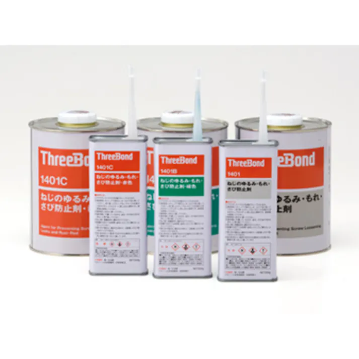 【CAINZ-DASH】スリーボンド ねじのゆるみ・もれ・さび防止剤 ネジロック TB1401C 200g 赤色 溶剤揮散硬化(1401CA) TB1401C-200【別送品】